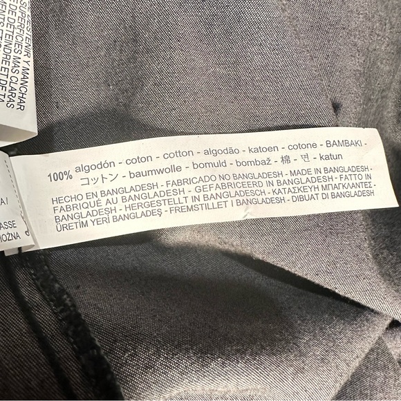 Zara Basic Denim Jean Black Shirt Women’s Size L - Picture 9 of 9